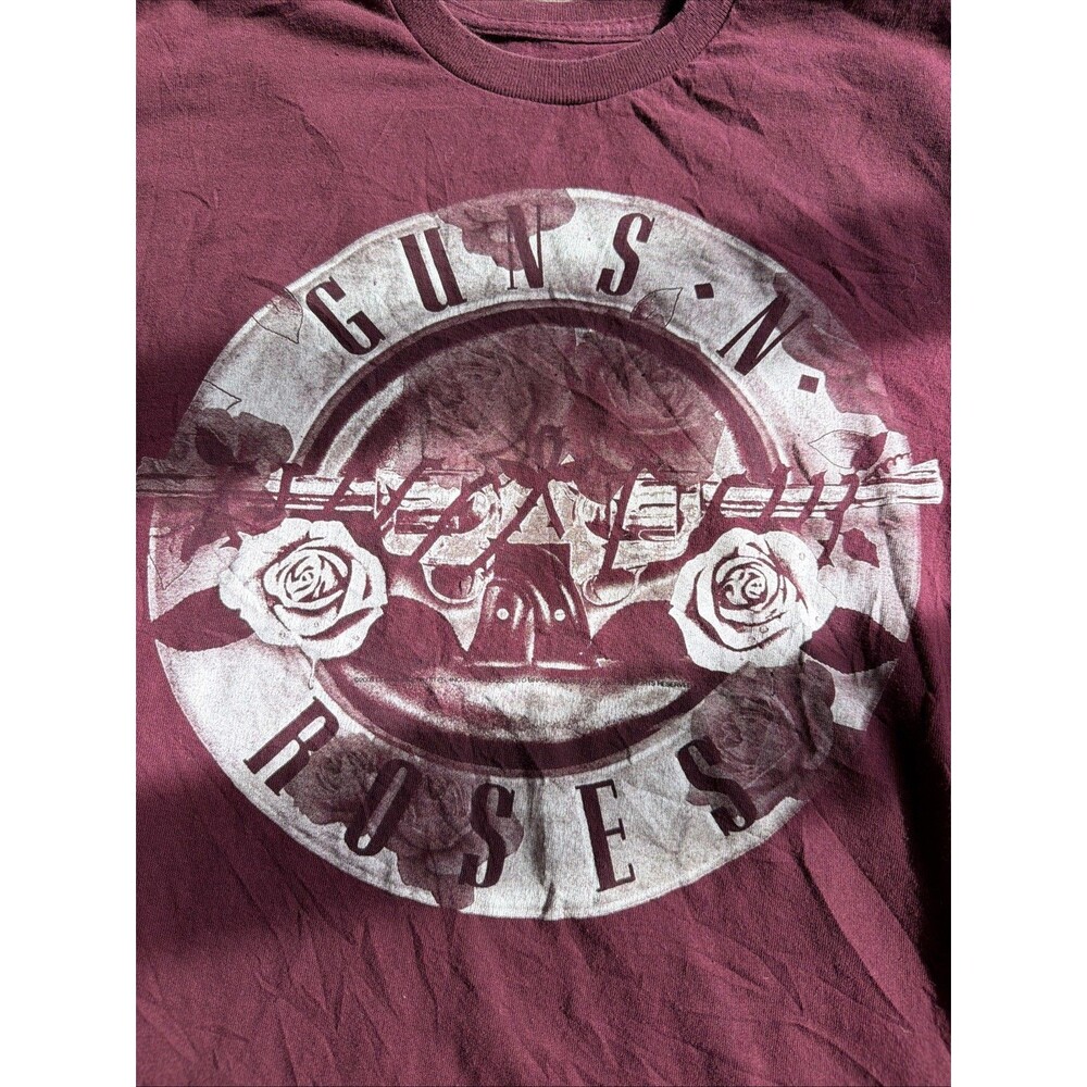 Guns-N-Roses Maroon T-shirt Size Adult Medium - Picture 2 of 6